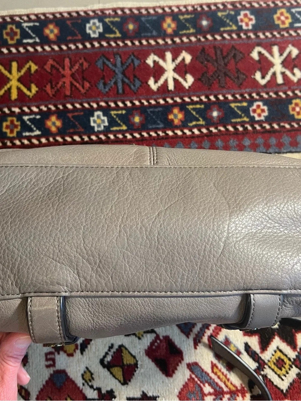 Joelle Hawkens Treesje‎ Line Leather Satchel with Top Handle and Crossbody Strap